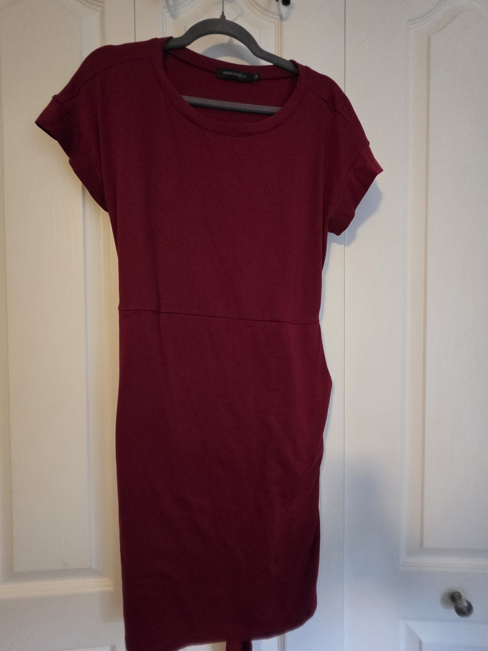 Merona Deep Burgundy Crewneck Dress